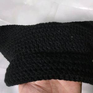 Crochet Black Cat Beanie