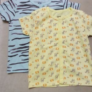 Mini Klub Shirts For Kids(Pack Of 2)(9-12 Months)(Multicolour)