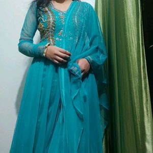 Gown With Dupatta