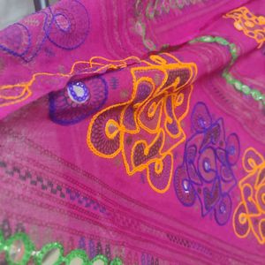 Gujarati Dupatta Mirror Work