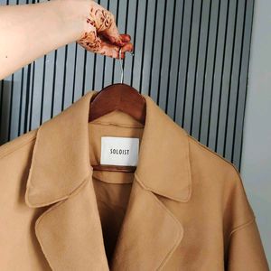 🆕 Nude Pocket Detail Shawl Collar Coat