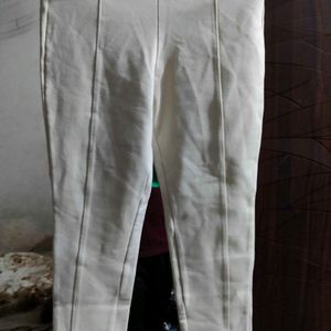 Fancy Cream Trouser For Girls