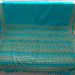 Blue Pure Silk Saree