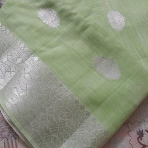 Unused Benarasi Saree With Blouse Piece