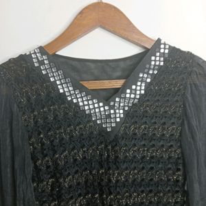 Black Casual Top (Girl' s)