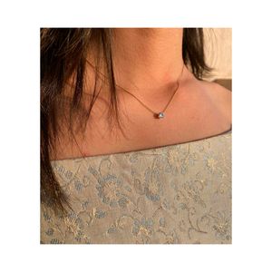 Dainty Solitaire Necklace