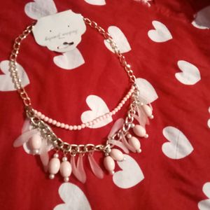 Pink Necklace 🌹