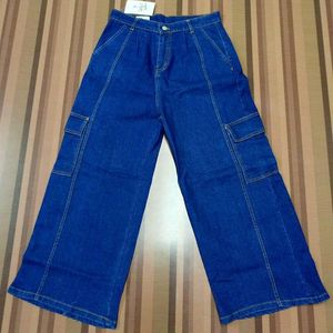 W-77 Size 32 Cargoo Straight Women Denim Jeans