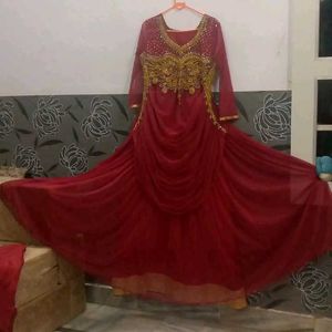 Maroon Gown Set