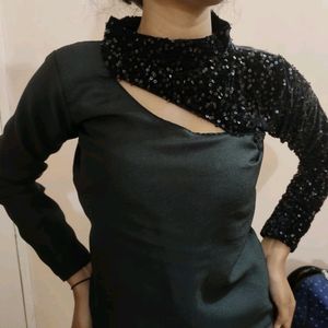 Designer Black Party Top