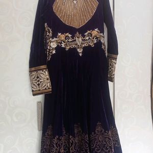 Wedding Wear Floor Length Gown With Dupatta