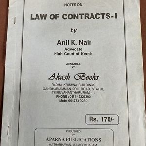 Anil k Nair Law Of Contract 1