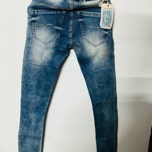 Brand New Blue Ripped Denim