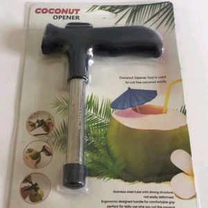 Premium Coconut Opener Tool/Driller with Grip