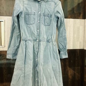 Denim shirt dress