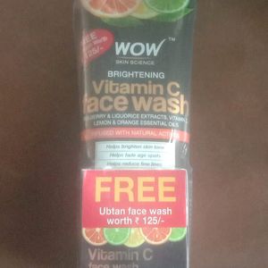 Wow Vitamin C Face Wash(100ml) + Ubton 50ml