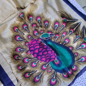 Peacock Design Saree