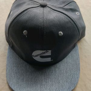 Cummins dodge gray flat bill Hat ball cap grey CUM