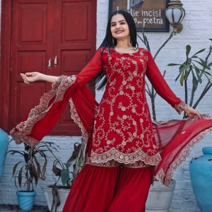 AC 255 Sharara Kurta Dupatta