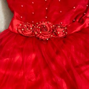 Red Partywear Dress