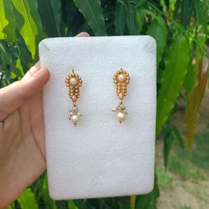 Once Used , New Gold Earrings For Sarees ❤️🩵❤️‍🔥