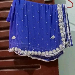 Partywear Fancy Duppatta With Moti Work