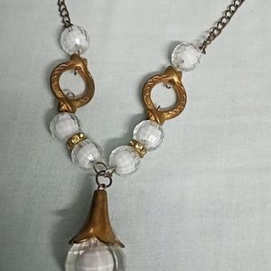 White Golden Necklace