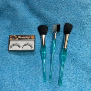 Fake Lashes And Makeup Brushes