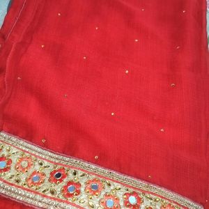 Red Georgette Saree