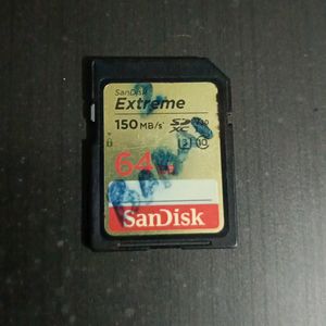 64GB 150mb/s Sandisk 'Extreme' Memory Card