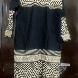 Charcoal Cotton Kurti For Girl Or Woman 46 Bust