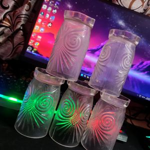 Transparent Water Glass Set Of 4 Pcs (200ML)