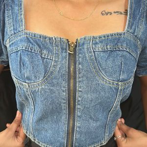 Flash Sale - Beautiful Denim Corset