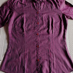 Elliza Donatein Purple Shirt