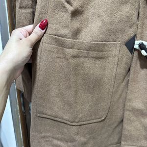 Tan Hooded Coat