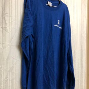 Jerzees Blue Long Sleeve T Shirt