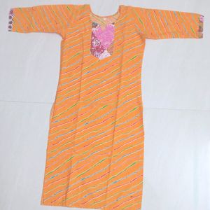 New Gujrati Cotton Printed Kurti