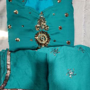 Green churidar set