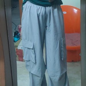 Parachute Pant For Women Grey