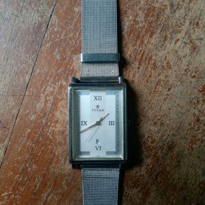 Titan Watch Silver Colour