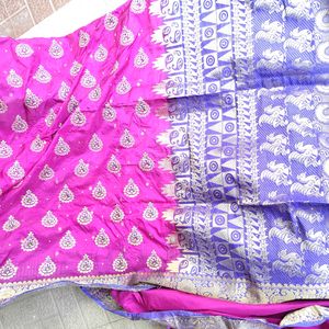 Multi Colour Pink Saree