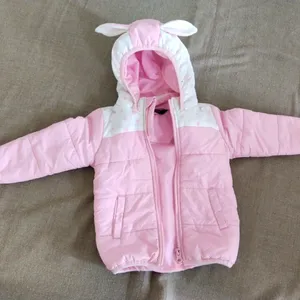 Cute Lamb Ears Pink Jacket For Baby Girl