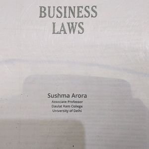 Business Laws By Sushma Arora B.Com(H)