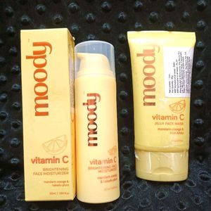 Moody VIitamin C Moisturiser And Face Mask Combo