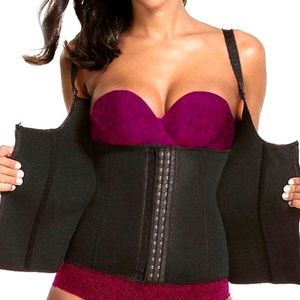 BLACK WAIST SNATCHING CORSET TOP