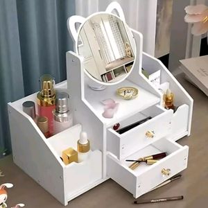 Makeup Organizer With Mirror