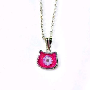 Cat Floral Necklace