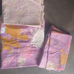 Full Salwar Suit Material With Cotton Dupatta