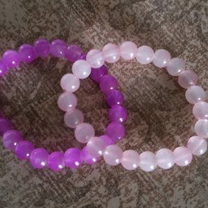 Magenta & Baby Pink Bead Brackets Combo