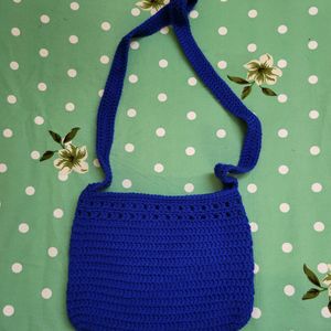 Royal Blue Crochet Bag